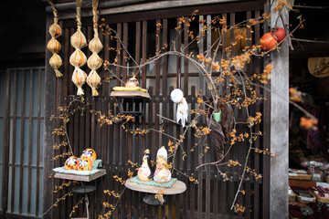 The scenery of Tsumago-juku on the Nakasendo Road in Nagano Prefecture, Japan