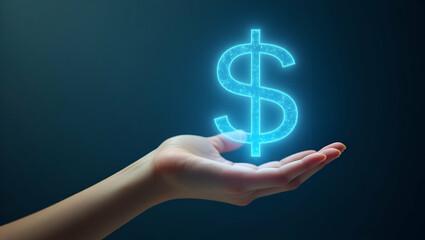 Showcasing Holographic Investment Mutual Funds Symbol: A Minimalist Concept for Financial Growth