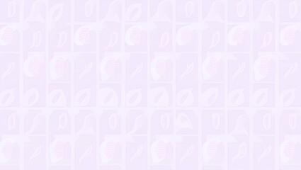 Fototapeta premium Abstract Lavender Shapes in Soft Pastel Hues: Minimalist Seamless Tile Pattern for Modern Offices