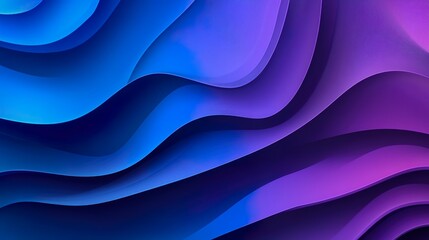 Obraz premium Abstract Fluid Wave Gradient Blue Purple Dynamic Flow Background