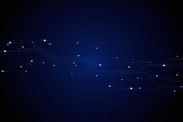 blue circuit board on a black background