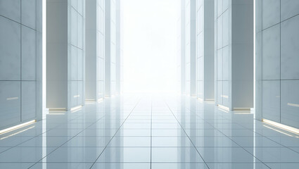 Flat Envision: Seamless Tile Merging Futuristic Interfaces with Crisp White Zones and Luminous Overlays - A Minimalist Approach to Architectural Vibes in Smart Business Vector Illustrations