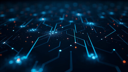 Futuristic Glyph Clusters: Seamless Patterns with Neon Lines and Abstract Geometry for Dynamic Marketing Designs in Photo Stock - Perfect for Retail Aesthetics with Controlled Arcs and Cohesive Spacin