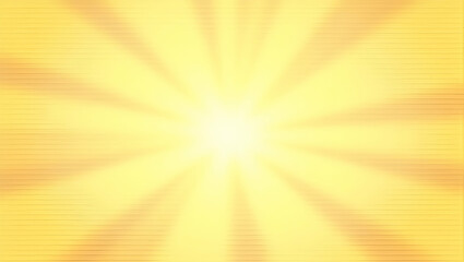 Bright Spring Sunshine Pattern with Golden Rays for Uplifting Designs