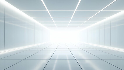 Futuristic Flat Tile Design: Merging UI with Data Streams & Geometry