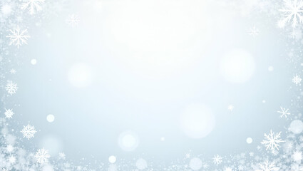 Minimalist Winter Snow Pattern: Delicate Snowflakes & Frosty Textures