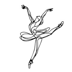 vector illustration of a ballet dancer © CllifforD
