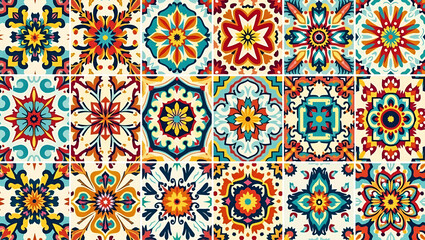 Seamless Ethnic Tile Patterns: Traditional Motifs for Branding