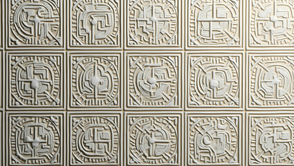 Fototapeta premium Intricate Line Motifs for Digital Branding: Elegant Geometry & Minimalist Design for Marketing