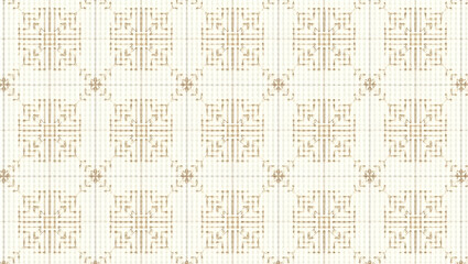 Flat Rustic vintage medallion seamless tiles earthy tones on white background ideal for farmhouse style concept as Designing seamless tile with rustic vintage medallion patterns in earthy tones on whi