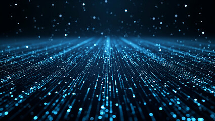 Obraz premium Futuristic Flat Dynamic Digital Matrix Tile Design with Interlaced Code Patterns & Radiant Overlays