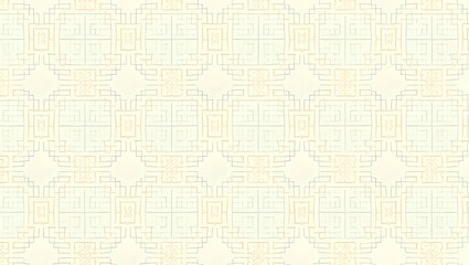 Fototapeta premium Create a Seamless Flat Design Pattern with Edwardian Damask Motifs in Soft Pastel Colors