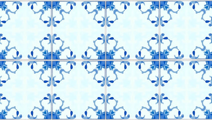 Flat Greek Meander seamless tile pattern with blue and white tones and traditional patterns for coastal decor concept as Blue and white Greek meander patterns arranged seamlessly for coastal Greek ins