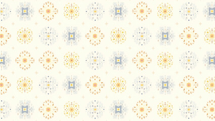 Nostalgic Spring Floral Patterns: Lavender & Yellow Pastel Tiles