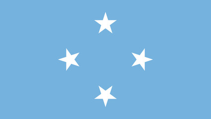 Flag featuring four white stars on a blue background representing a governing entity or territory