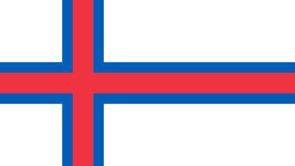 Obraz premium Colorful flag of the Faroe Islands displayed with its distinctive blue, red, and white design representing national identity and heritage