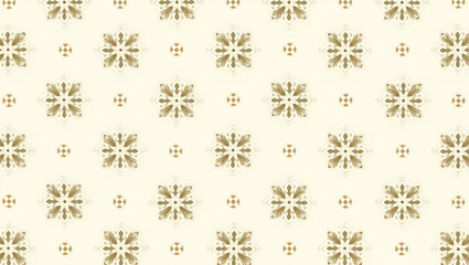 Elegant Vintage Geometric Floral Pattern: Muted Tones & Shapes for Classy Projects