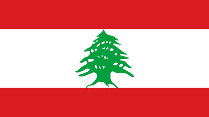 Flag of Lebanon features a green cedar tree on a red and white background, symbolizing heritage and identity