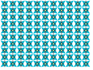 Geometric Pattern with Blue and Black Design