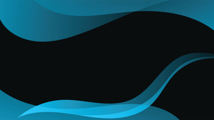 Abstract modern blue wave vector background
