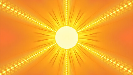 Fototapeta premium Striking Spring Sunshine Pattern: Bold Rays & Warm Hues for Designs