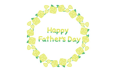 メッセージ付きの父の日の薔薇のフレーム1