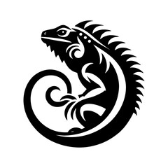 Tribal Iguana Design