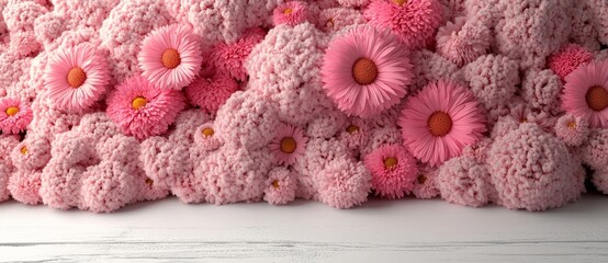 PNG Gerbera floral border backgrounds are adorned with flower petals