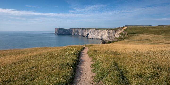 Eroded Path Leading to Dangerous Cliffs, a Major Risk for Hikers