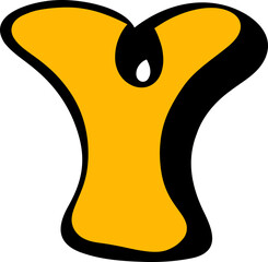 Retro Style Letter Y