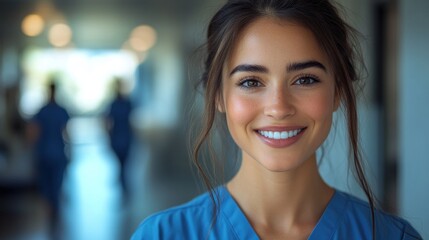 Fototapeta premium Portrait of a Smiling Female Healthcare Professional