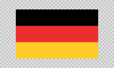 Flag of Germany. German national symbol in official colors. Template icon. Abstract vector background.