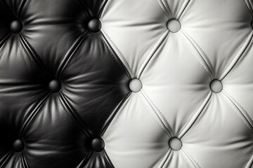 Fototapeta premium black white leather background texture