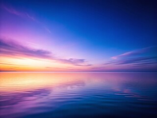 Obraz premium Smooth Blue Violet Ombre Gradient Background with Soft Top Glow - Panoramic Stock Photo