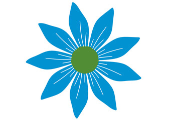 Colorful overlapping  creating abstract floral pattern