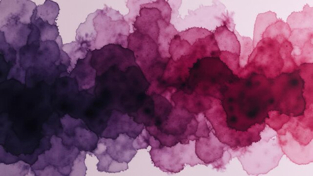 Black dark purple red burgundy wine magenta maroon plum watercolor water. Abstract art colorful background. Chaos splash daub stain blob splatter grunge dirty