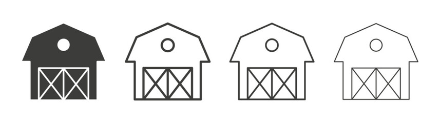 Farm line icon vector illustration set. © Witty