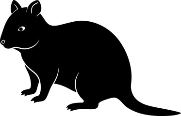black rat silhouette