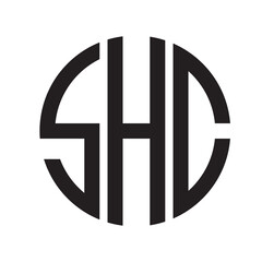  SHC modern elegance and creative logo design .SHC luxurious alphabet design . SHC letter initial logo design.