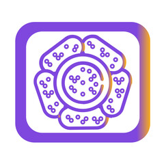 vector illustration of an abstract flower