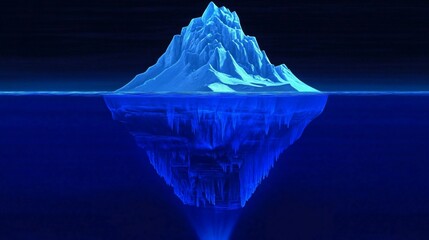 Obraz premium Iceberg Underwater Hidden Portion
