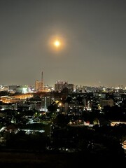 Naklejka premium Night city 