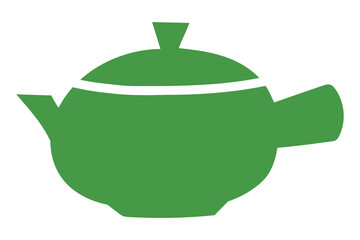 日本の急須のイラスト