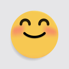 A smiling emoji with closed eyes, expressing warmth, contentment, and happiness.