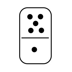 White pieces with black dots
