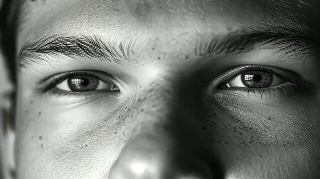 Determined and Confident Expression on a Person's Face