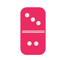 Colourful domino element illustration
