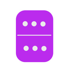 Colourful domino element illustration

