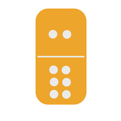 Colourful domino element illustration
