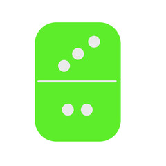 Colourful domino element illustration
